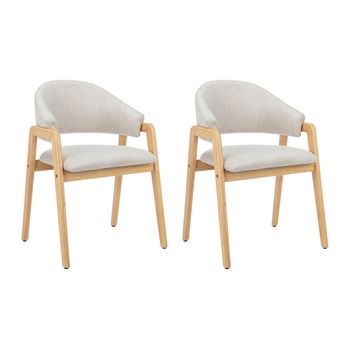 Silla Góndola Soluna  56x53.5x82 Cm Color Beige Vente-unique