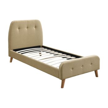 Base De Cama Romeo  204.5x96x106 Cm Color Beige Vente-unique