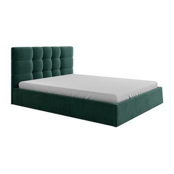 Cama Con Canapé Abatible Eliava  190x213x106 Cm Color Verde Pino Vente-unique