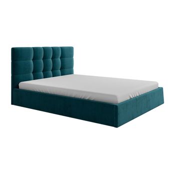 Cama Con Canapé Abatible Eliava  170x213x106 Cm Color Azul Verdoso Vente-unique