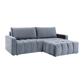 Sofá Cama Esilia  288x180x95 Cm Color Gris Vente-unique