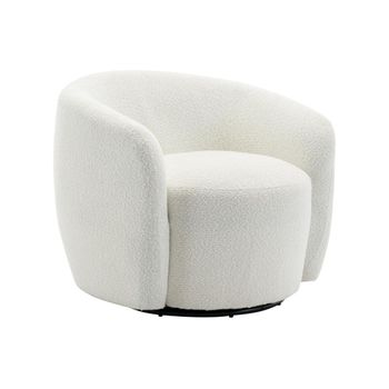 Sillón Giratorio Vereide  80x76x67 Cm Color Blanco Vente-unique