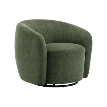 Sillón Giratorio Vereide  80x76x67 Cm Color Verde Oliva Vente-unique