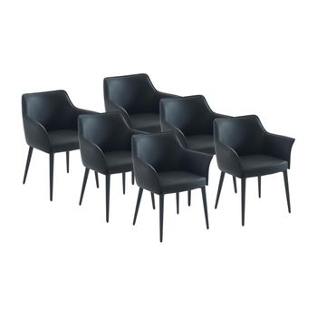 Silla Góndola Mialov  61.5x57x78 Cm Color Negro Vente-unique