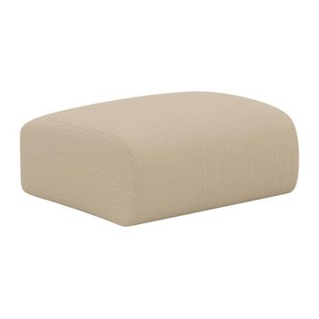 Puf Pogni  75x75x45 Cm Color Beige Vente-unique