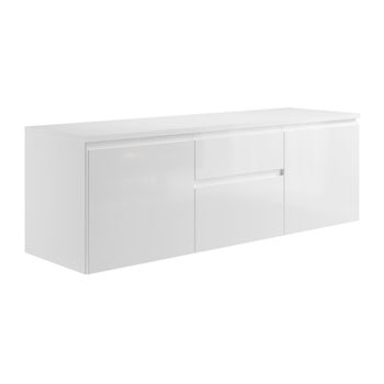 Mueble De Lavabo Jimena 2 Cajones 150x50x46 Cm Color Blanco Vente-unique