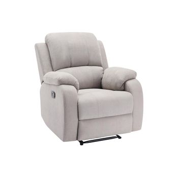 Sillón Relax Brody  87x98x99 Cm Color Gris Claro Vente-unique