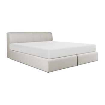 Cama Continental Boxspring Otaru  231x172x87 Cm Color Gris Vente-unique