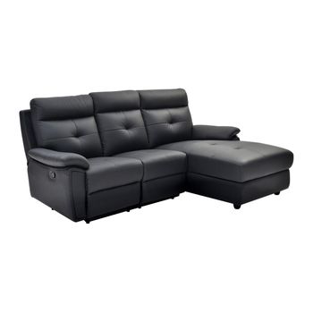 Sofá Relax Vineta  230x155x101 Cm Color Negro Vente-unique