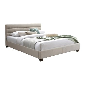 Base De Cama Faustin  145x205.5x89 Cm Color Beige Vente-unique