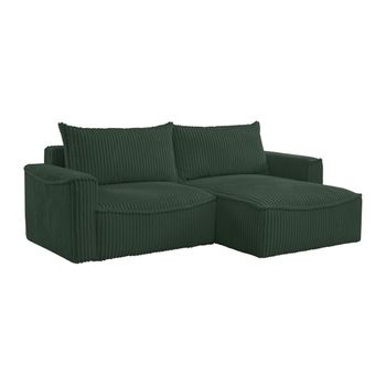 Sofá Cama Asturio  242x160x76 Cm Color Verde Vente-unique