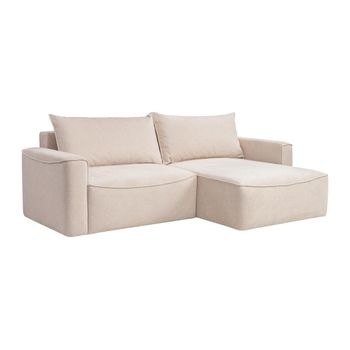 Sofá Cama Asturio  242x160x76 Cm Color Beige Vente-unique