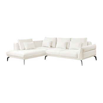 Sofá Cama Vilareti  285x227x73 Cm Color Blanco Vente-unique