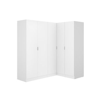 Armario Listowel  173x132x184 Cm Color Blanco Vente-unique