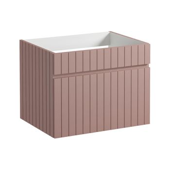 Mueble De Lavabo Satara 1 Cajón 60x46x46 Cm Color Rosa Palo Vente-unique