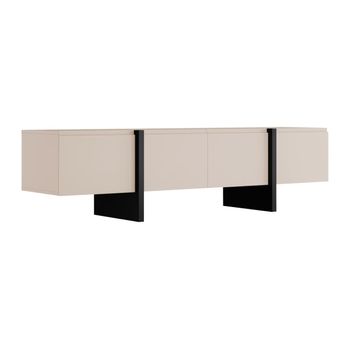 Mueble Bajo De Tv Luvonia  180x45x50 Cm Color Beige Vente-unique