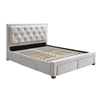 Base De Cama Leopold 4 Cajones 206.5x145x122.2 Cm Color Beige Vente-unique