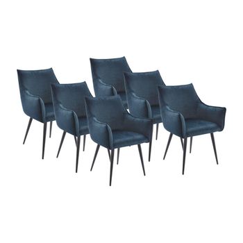 Silla Góndola Odilona  58x58x83 Cm Color Azul Oscuro Vente-unique