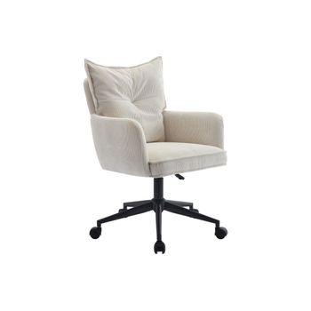 Silla De Escritorio Bataru  59.5x64x88 Cm Color Crema Vente-unique