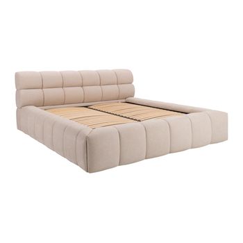 Cama Con Canapé Abatible Forvik  204x255x95 Cm Color Beige Vente-unique