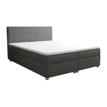 Cama Continental Boxspring Onan  207x165x105 Cm Color Gris Antracita Vente-unique