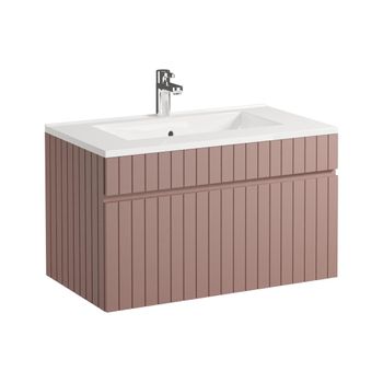 Mueble De Baño Simple Satara 1 Cajón 80x46x46 Cm Color Rosa Palo Vente-unique