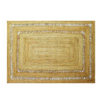 Alfombra De Salón Jaravi  230x160x0.7 Cm Color Color Natural Claro Vente-unique