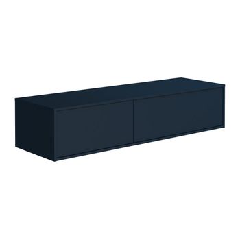 Mueble De Lavabo Isaure 2 Cajones 150x47x32 Cm Color Azul Oscuro Vente-unique