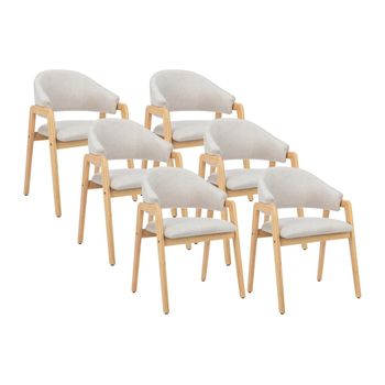 Silla Góndola Soluna  56x53.5x82 Cm Color Beige Vente-unique