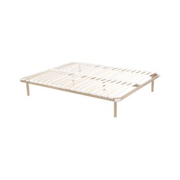 Base De Cama De Láminas Kalista  198x178x25 Cm Color Beige Vente-unique