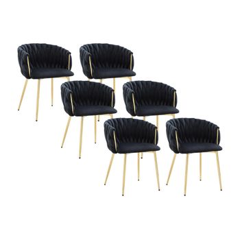 Silla Góndola Elegano  57x59x74 Cm Color Negro Vente-unique