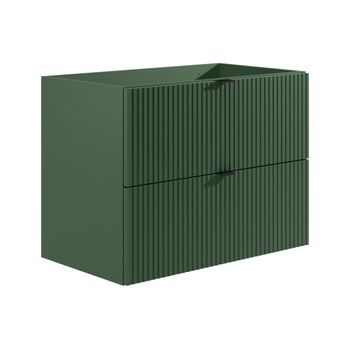 Mueble De Lavabo Zevini 2 Cajones 80x47x60 Cm Color Verde Vente-unique