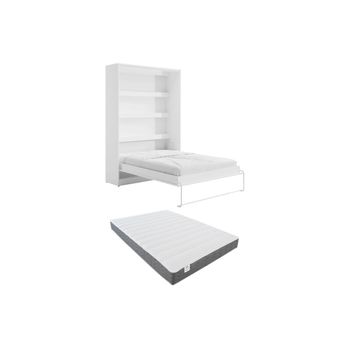 Cama Abatible Rapili  159x239.2x225.2 Cm Color Blanco Vente-unique