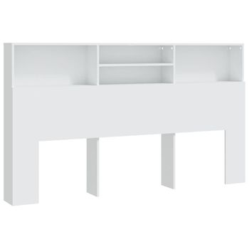 Mueble Cabecero Blanco 180x19x103,5 Cm