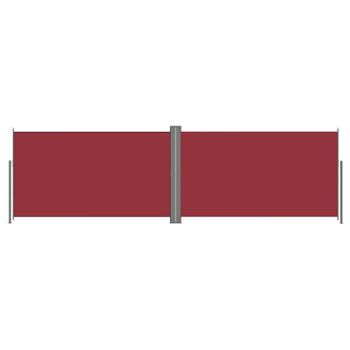 Toldo Lateral Retráctil Rojo 180x600 Cm