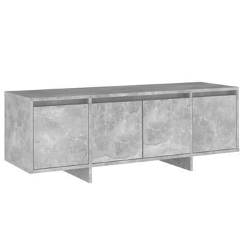 Mueble De Tv Madera Contrachapada Gris Hormigón 120x30x40,5 Cm