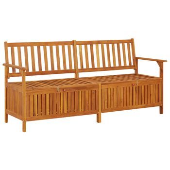 Banco De Almacenaje Madera Maciza De Acacia 170 Cm Marrón