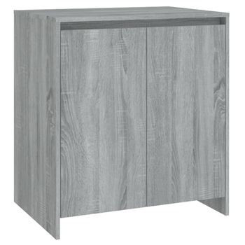 Aparador De Madera Contrachapada Gris Sonoma 70x41x75 Cm