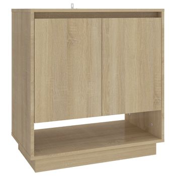 Aparador De Madera Contrachapada Roble Sonoma 70x41x75 Cm Marrón