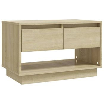 Mueble Para Tv Madera Contrachapada Roble Sonoma 70x41x44 Cm Beige