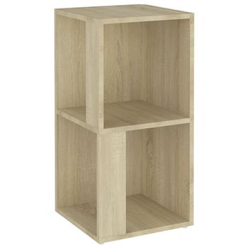 Mueble De Esquina Madera Contrachapada Roble Sonoma 33x33x67 Cm Marrón