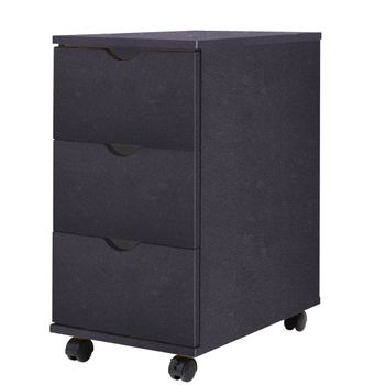 Mueble De Cajones Negro 33x45x60 Cm