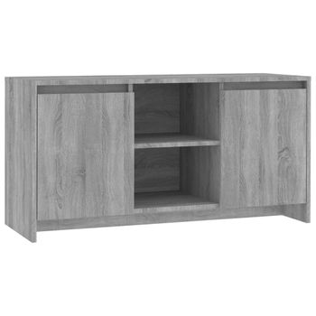 Mueble De Tv Madera De Ingeniería Gris Sonoma 102x37,5x52,5 Cm