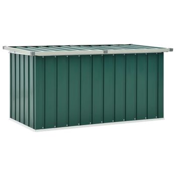 Caja De Almacenaje Para Jardín Verde 129x67x65 Cm