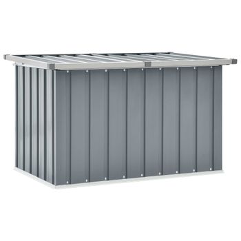 Caja De Almacenaje Para Jardín Gris 109x67x65 Cm