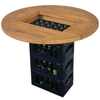 Tablero Para Caja De Cerveza Madera De Teca 70 Cm Marrón