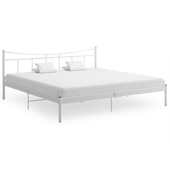 Estructura De Cama De Metal Blanca 200x200 Cm