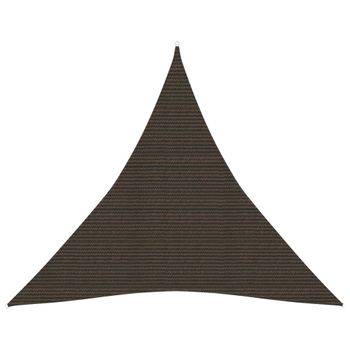 Toldo De Vela Marrón Hdpe 160 G/m² 4,5x4,5x4,5 M