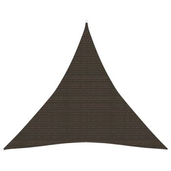 Toldo De Vela Hdpe Marrón 160 G/m² 4x4x4 M