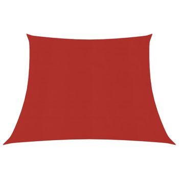 Toldo De Vela Hdpe Rojo 160 G/m² 4/5x3 M